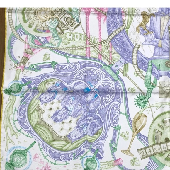 Silk Scarf THE HORSAWARDS 90Carre France with box - Picture 9 of 16